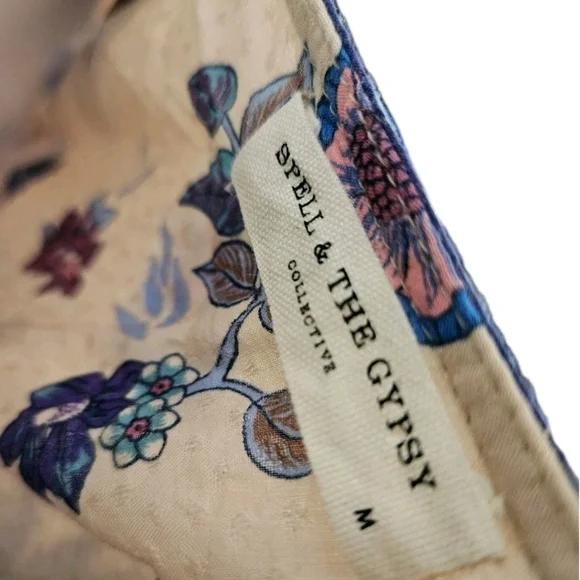 Spell & The Gypsy Siren Song Mermaid Midi Dress Size Medium Boho Gypsy Flowy - Picture 13 of 16